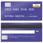 Gitanas Nausėda bank card