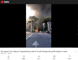 President G Nauseda House Set On Fire